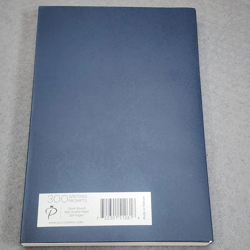 Piccadilly 300 Writing Prompts Journal Navy Blue Creative‎ Lessons 204 Pages